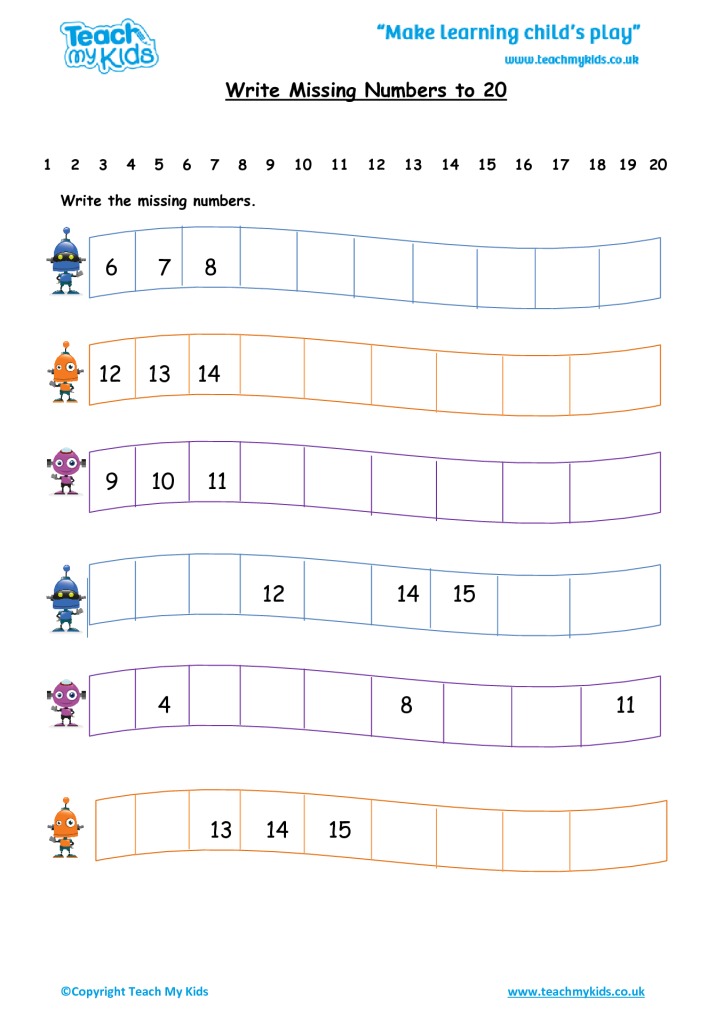 missing-numbers-to-20-worksheets